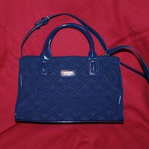 Vera Bradley Navy Blue Quilted Purse - EUC
